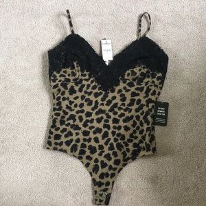 NWT Express cheetah print body suit
